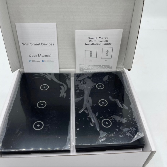 WiFi Smart Double Wall Light Touch Panel 3 Gang - Picture 11 of 11